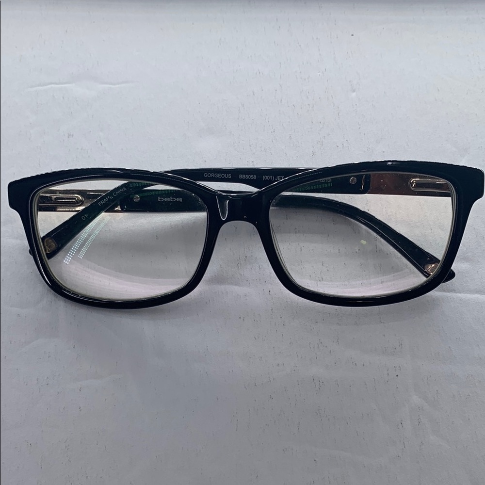 Bebe BB5058 GORGEOUS (001) Jet Women's Eyeglasses Frames 135 12/13